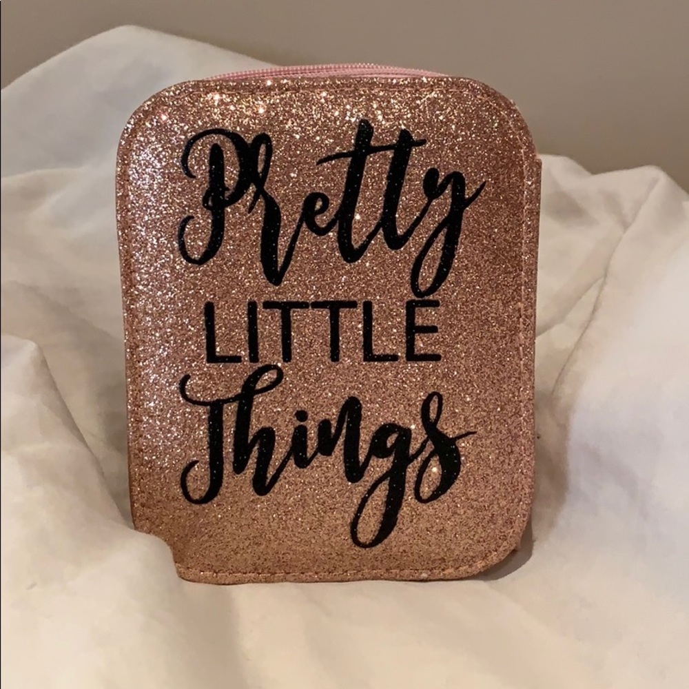 Pink Glittery Jewelry Case